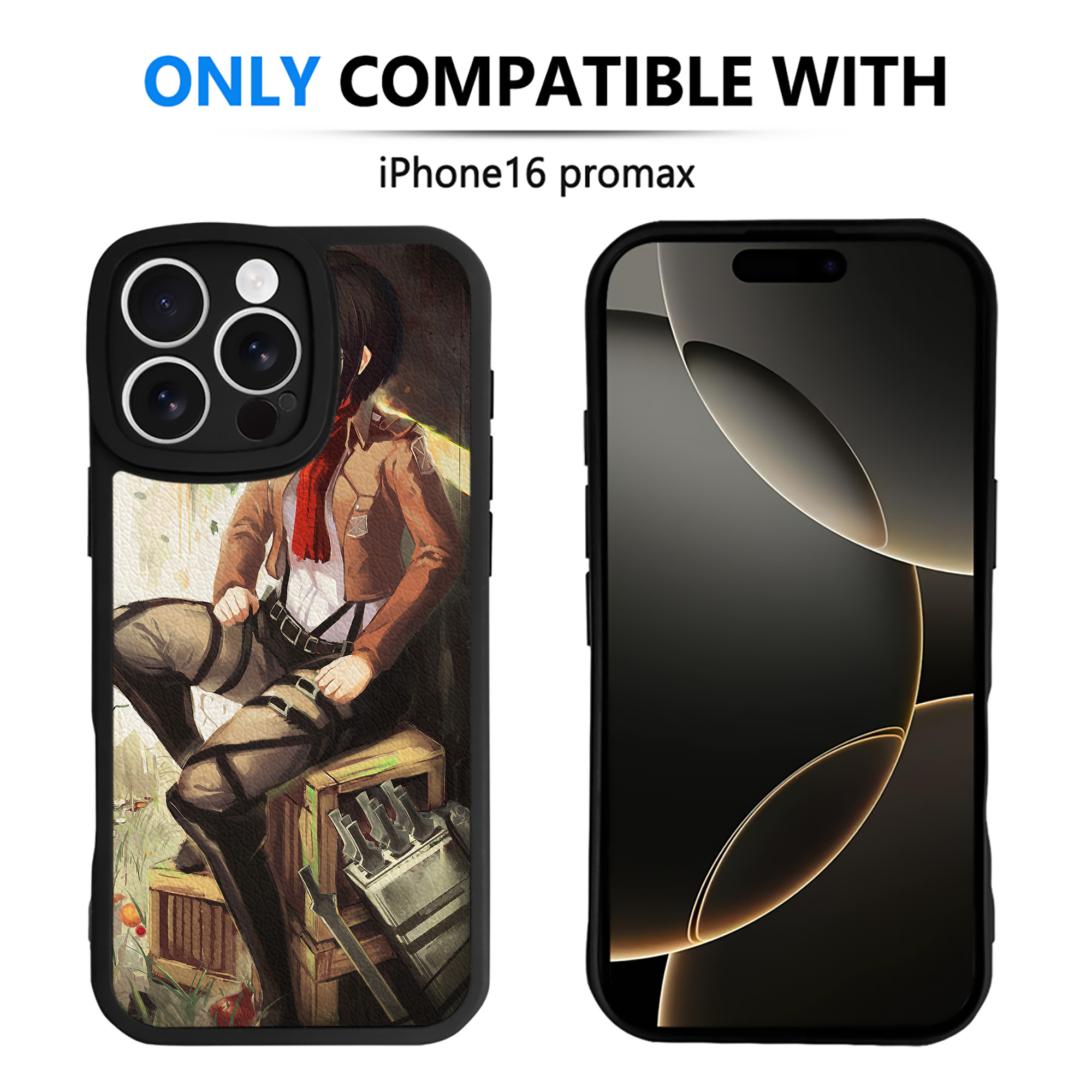 （画像用） 進撃の巨人 Attack on Titan 【iPhone 16シリーズ対応】シリコンスマホケース（レザー調） 材質：シリコン